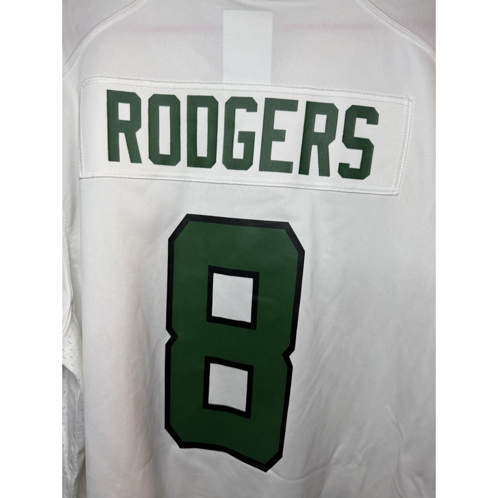 New Men's New York Jets Aaron Rodgers White Nike Game Jersey Size XL Retail $130 - Picture 7 of 10